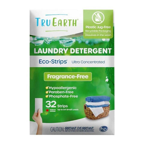 Tru Earth Eco-Strips Fragrance Free Laundry Detergent 32 Loads