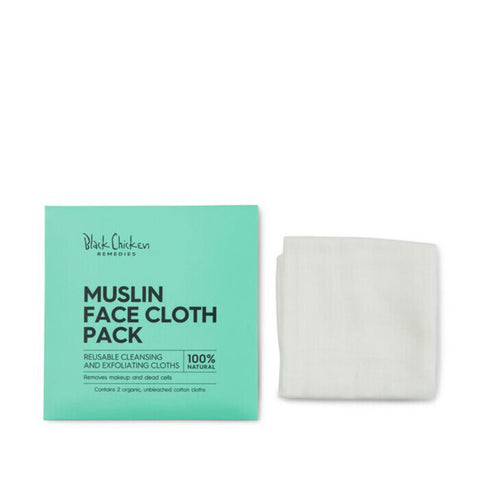 Black Chicken Remedies Muslin Face Cloth 2 Pack