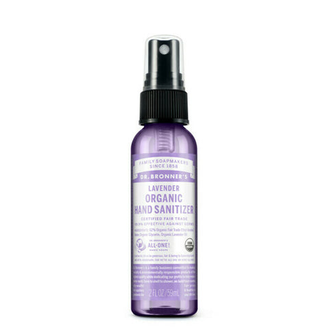 Dr Bronner's Organic Hand Sanitiser - Lavender 59ml