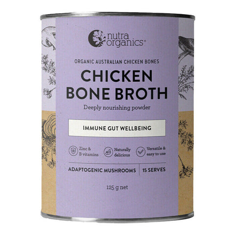 Nutra Organics Chicken Bone Broth - Mushroom 125g