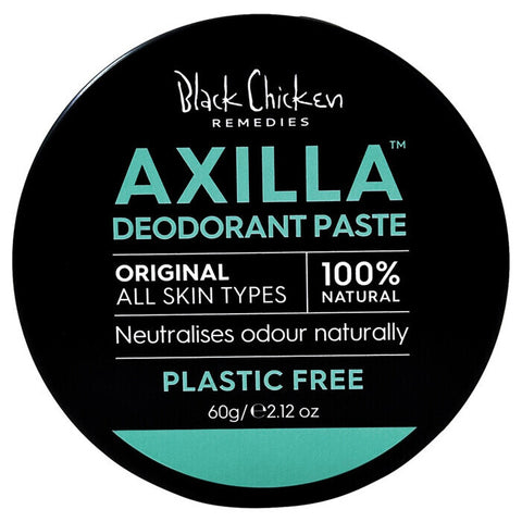 Black Chicken Remedies Axilla Natural Deodorant Paste Original - Plastic Free 60g