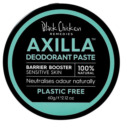 Black Chicken Remedies Axilla Natural Deodorant Paste Barrier Booster - Plastic Free 60g