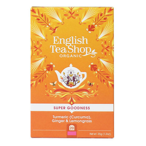 English Tea Shop Super Goodness Turmeric, Ginger & Lemongrass Tea 20 Tea bags