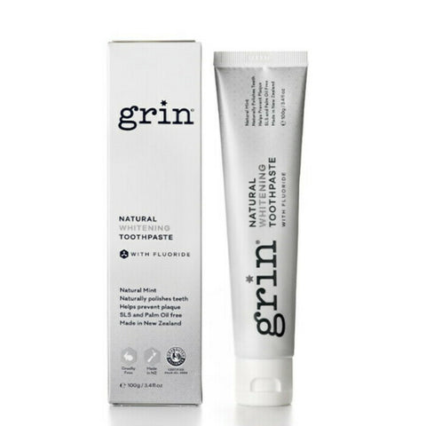 Grin Natural Whitening Toothpaste with Fluoride 100g