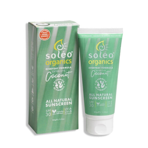 Soleo Organics Everyday Extra-Lite Sunscreen Coconut 80g