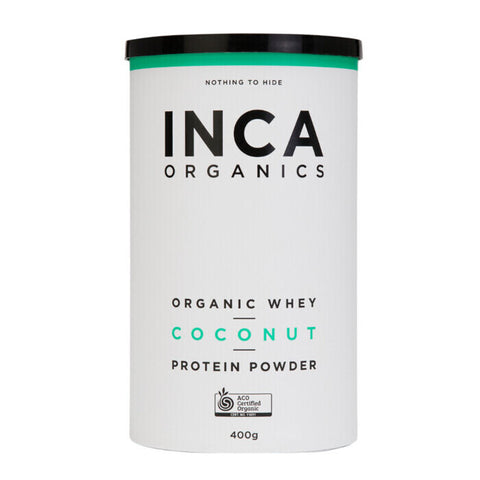 Inca Organics Whey + Coconut Protein Powder 400g