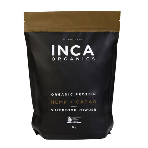 Inca Organics Protein Hemp + Cacao Superfood Powder 1kg