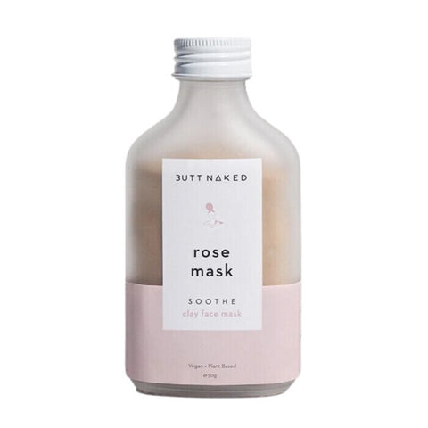 Butt Naked Body Rose Clay Face Mask 50g