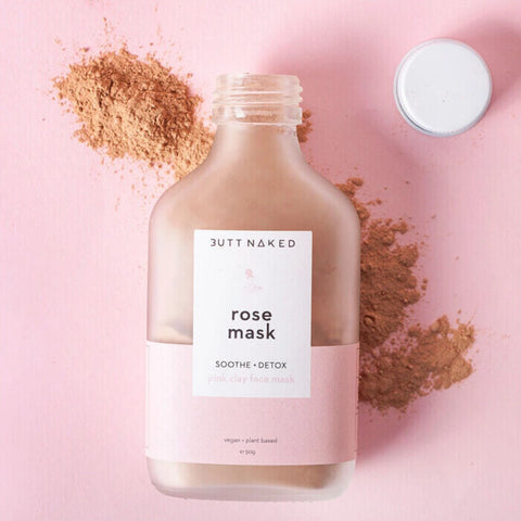 Butt Naked Body Rose Clay Face Mask