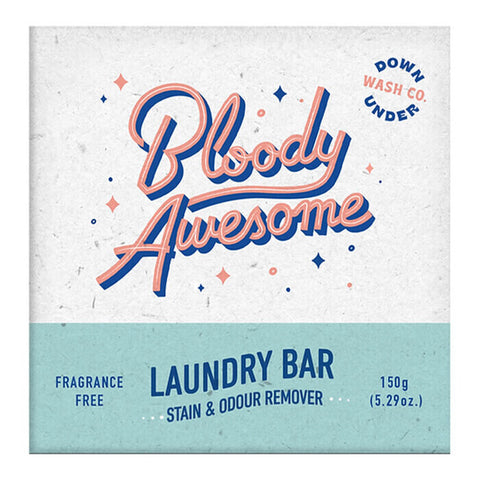 Bloody Awesome Laundry Bar Fragrance Free 150g