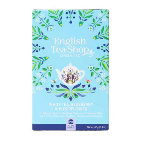 English Tea Shop White Tea, Blueberry & Elderflower Tea 20 Tea bags