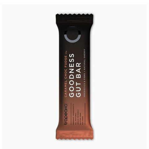 Tropeaka Caramel Choc Fudge Goodness Gut Bar 50g