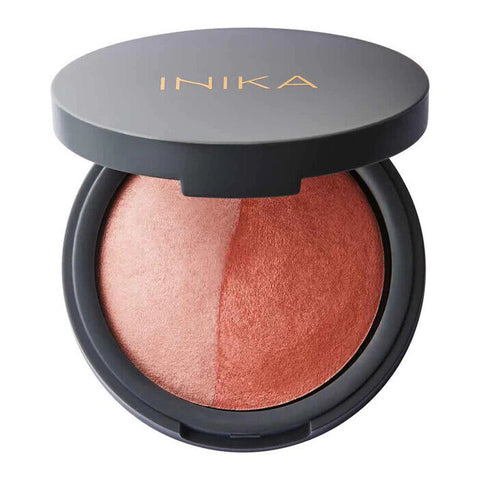 Inika Mineral Baked Blush Duo Burnt Peach 6.5g