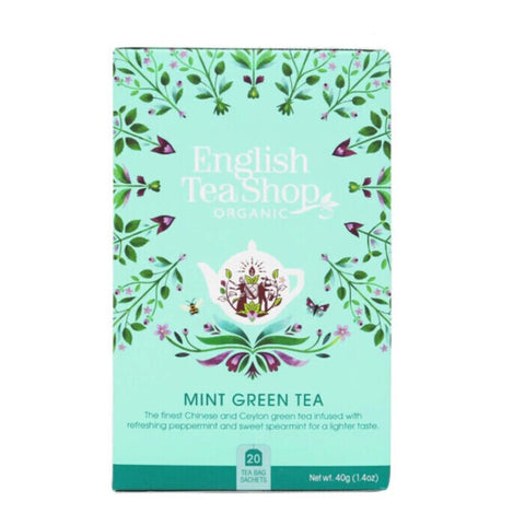 English Tea Shop Organic Mint Green Tea 22 Teabags