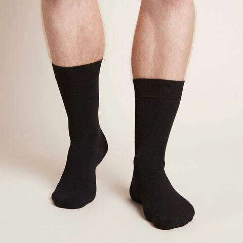 Boody Men's Everyday Crew Socks Black / 6-11