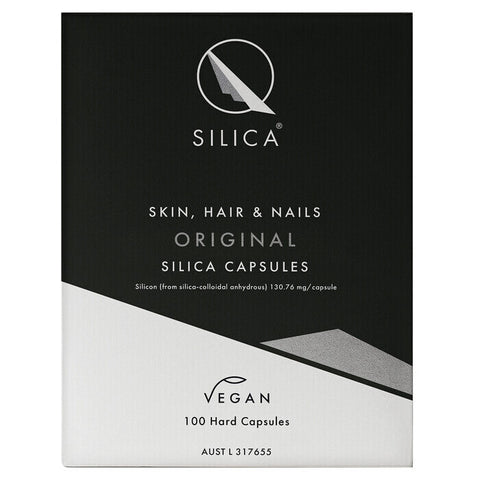 Qsilica Skin, Hair and Nails Original Silica 100 Capsules