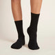 Boody Women's Everyday Crew Socks Black / 3-9