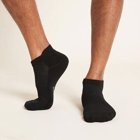 Men's Sports Ankle Socks Black / 6-11