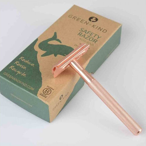 Reusable Safety Razor Rose Gold