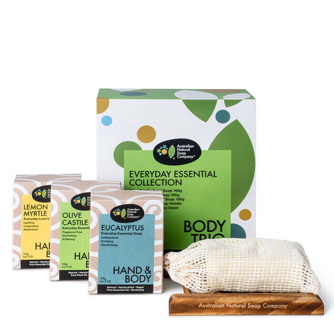 Australian Natural Soap Company Everyday Essential Collection - Body Trio 5 Pack