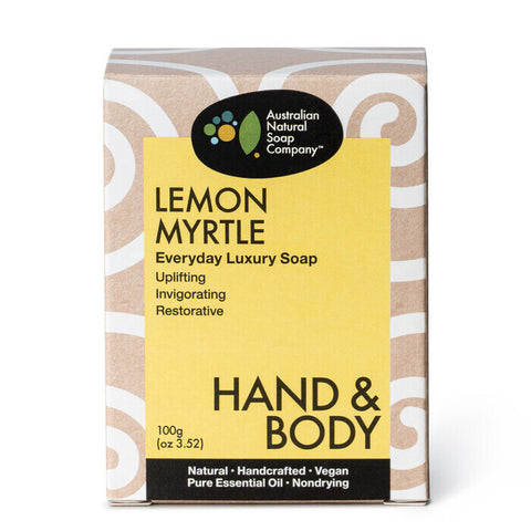 Australian Natural Soap Company Lemon Myrtle Hand & Body Soap 100g