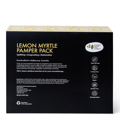 Australian Natural Soap Company Lemon Myrtle Pamper Pack