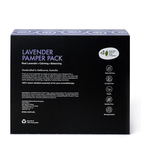 Australian Natural Soap Company Lavender Pamper Pack