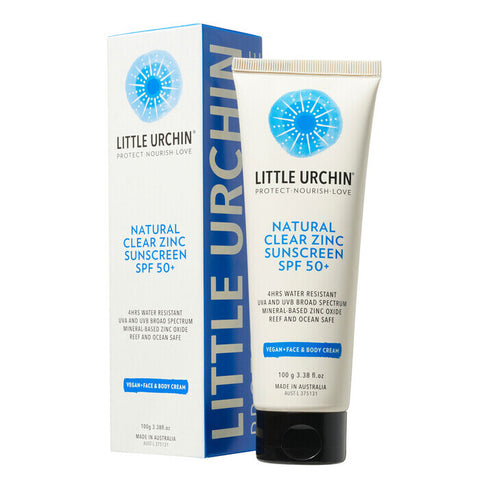 Little Urchin Natural Clear Zinc Sunscreen SPF 50+ 100ml