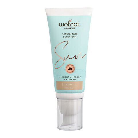 Wotnot Natural Face Sunscreen SPF 40 BBCream Nude 60g