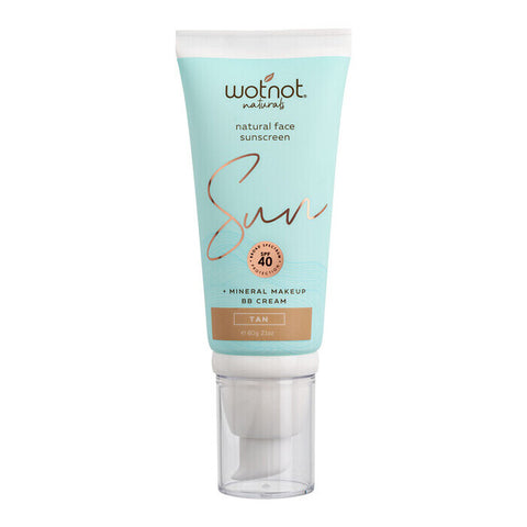 Wotnot Natural Face Sunscreen SPF 40 BBCream Tan 60g