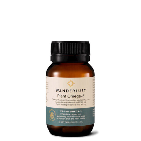 Wanderlust Plant Omega-3 - 30 Caps 30 Capsules