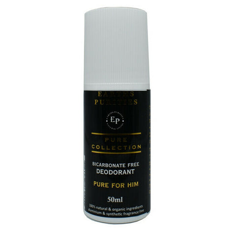 Earths Purities Pure Bicarbonate Free Deodorant For Him 50g