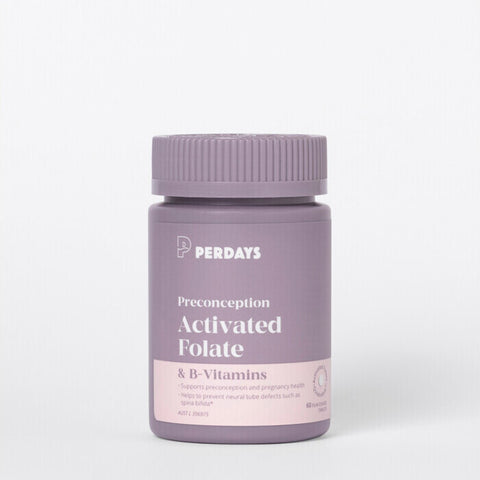 Perdays Preconception Activated Folate & B-Vitamins 60 Tabs