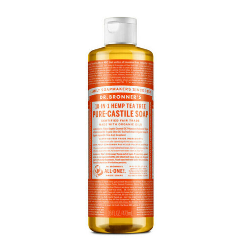 Dr Bronner's 18-In-1 Pure-Castile Soap - Tea Tree 473ml