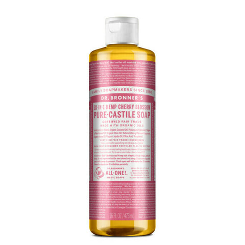 Dr Bronner's 18-In-1 Pure-Castile Soap - Cherry Blossom 473ml