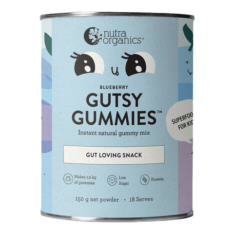 Nutra Organics Gutsy Gummies - Blueberry 150g