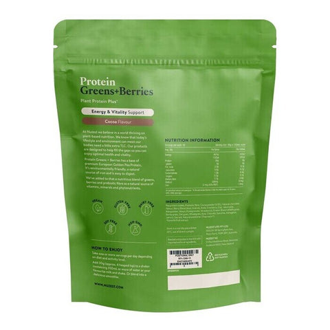 Nuzest Protein Greens + Berries Cocoa Flavour