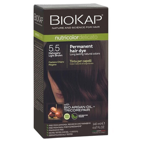 BioKap Nutricolor Delicato 5.5 Mahogany Light Brown 140ml