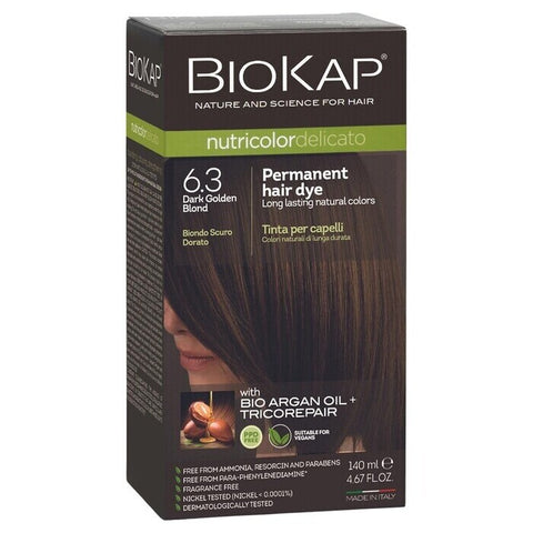 BioKap Nutricolor Delicato 6.3 Dark Golden Blond 140ml