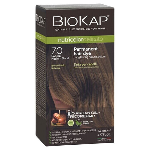 BioKap Nutricolor Delicato 7.0 Natural Medium Blond 140ml