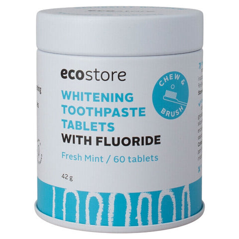 ecostore Whitening Toothpaste Tablets - With Fluoride 60 Tablets