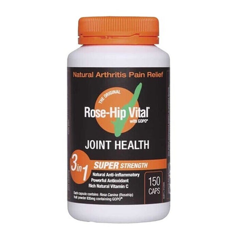 Rose Hip Vital Arthritis Pain Relief Super Strength Capsules 150 Caps