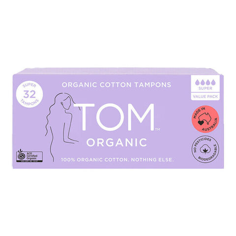 TOM Organic Super Tampons 32 Pack