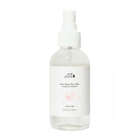 100% Pure Cosmetics Rose Water Face Mist 3.4 oz