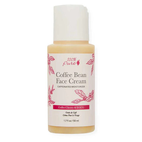 100% Pure Cosmetics Coffee Bean Caffeine Face Cream 1.7 oz