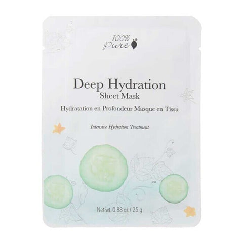 100% Pure Cosmetics Deep Hydration Sheet Mask 1 Mask