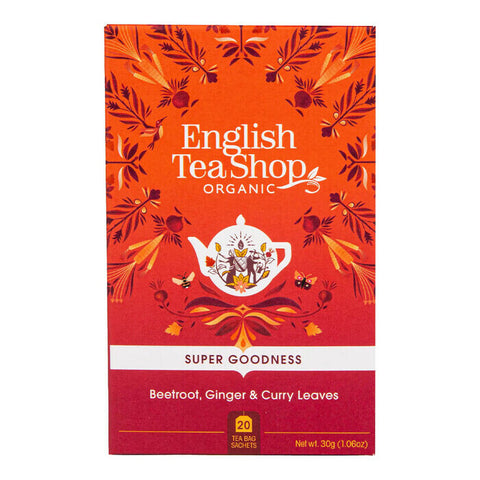 English Tea Shop Beetroot, Ginger & Curry Leaves Tea 20 Tea Bags