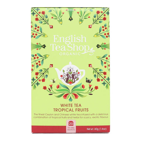 English Tea Shop White Tea Tropical Fruits Tea 20 Tea Bags