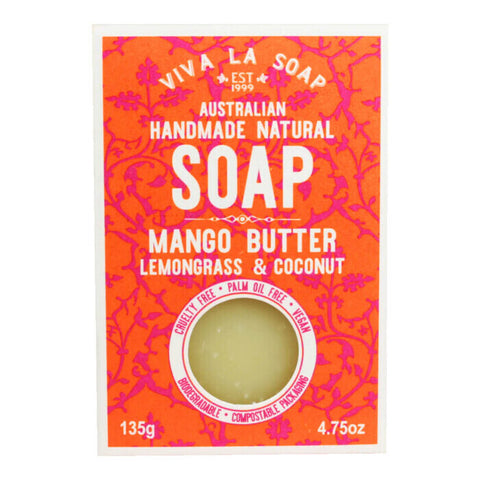 Viva La Body Natural Soap - Mango Butter, Lemongrass & Coconut 135g