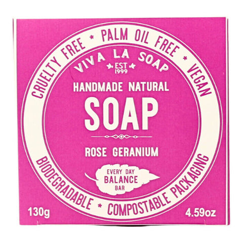 Viva La Body Balance Bar Soap - Rose Geranium 130g